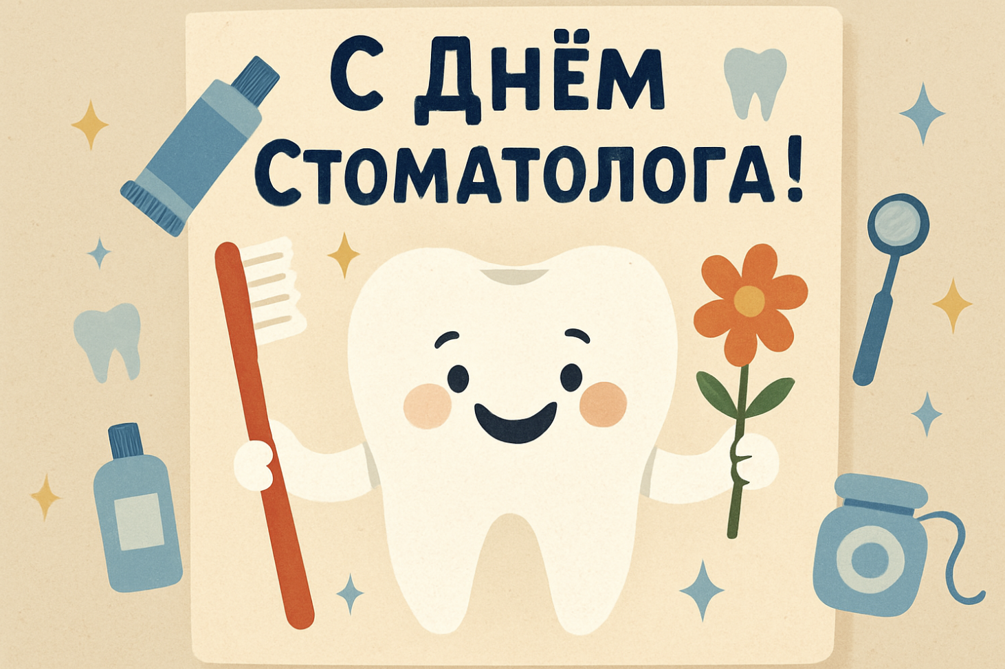 Фото Международный день стоматолога: открытки к празднику 3